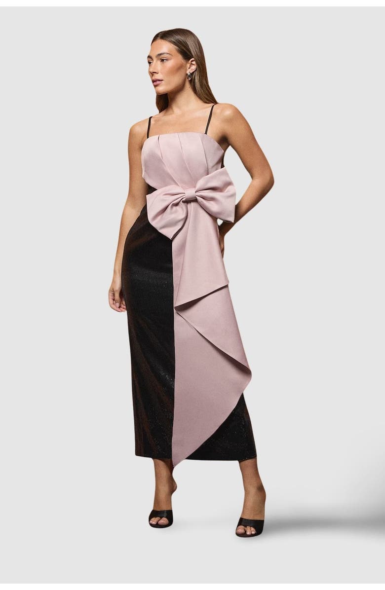 Coast Sequin Bow Maxi Dress, Main, color, Black