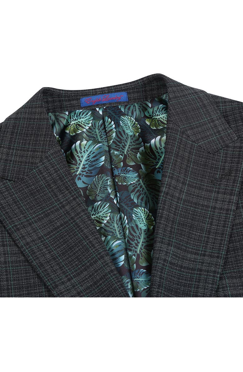 English Laundry Trim Fit Plaid Two-Piece Suit, Alternate, color, Green