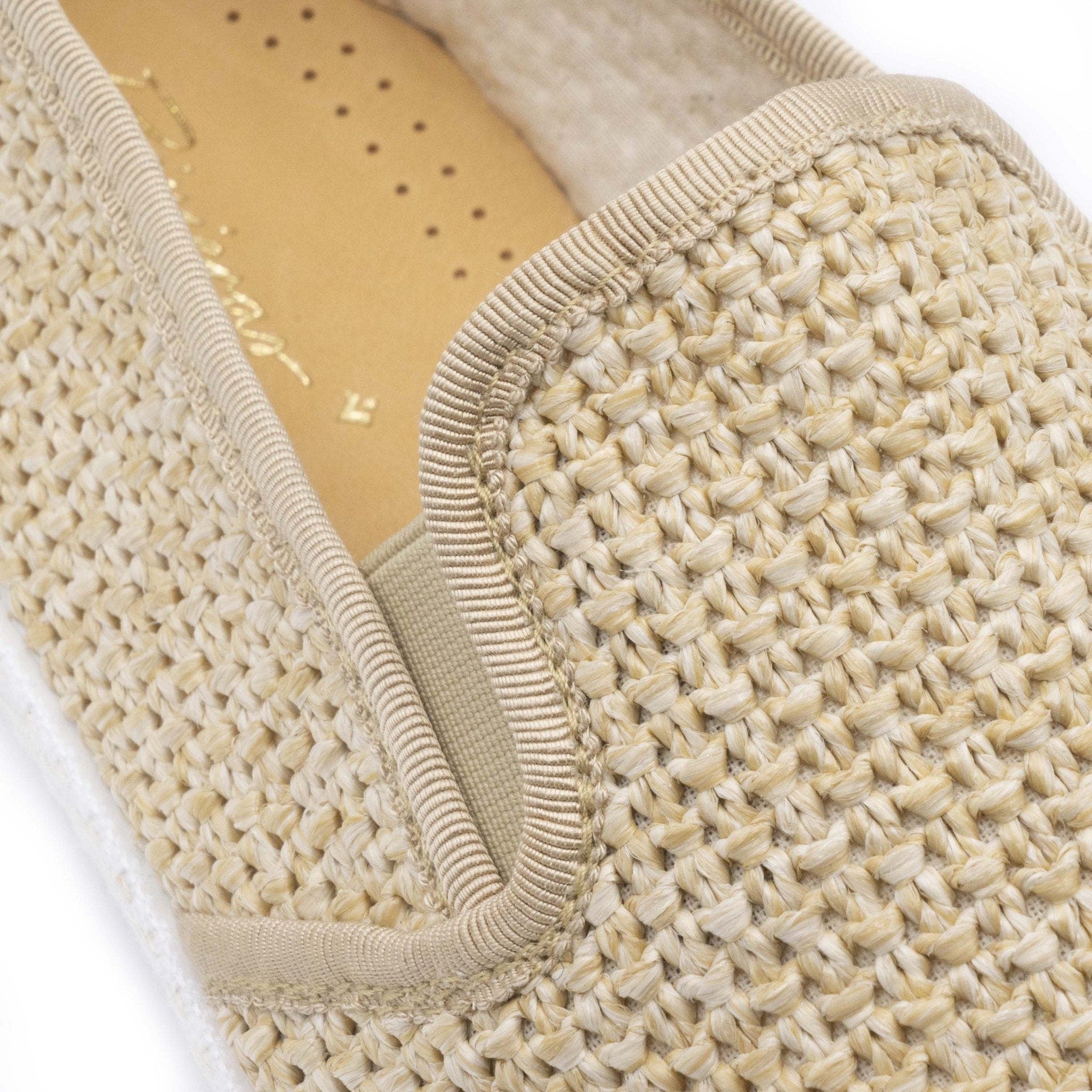 Rivieras Raffia Slip-On Loafer, Alternate, color, Beige