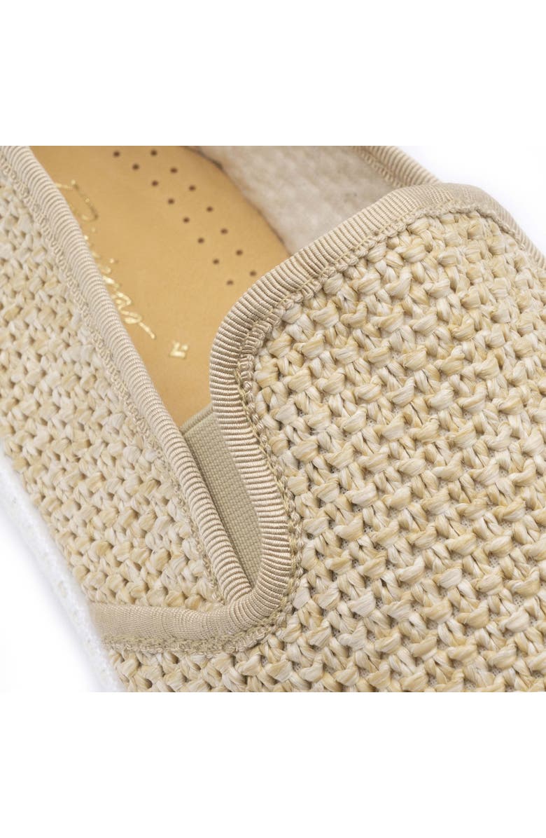 Rivieras Raffia Slip-On Loafer, Alternate, color, Beige
