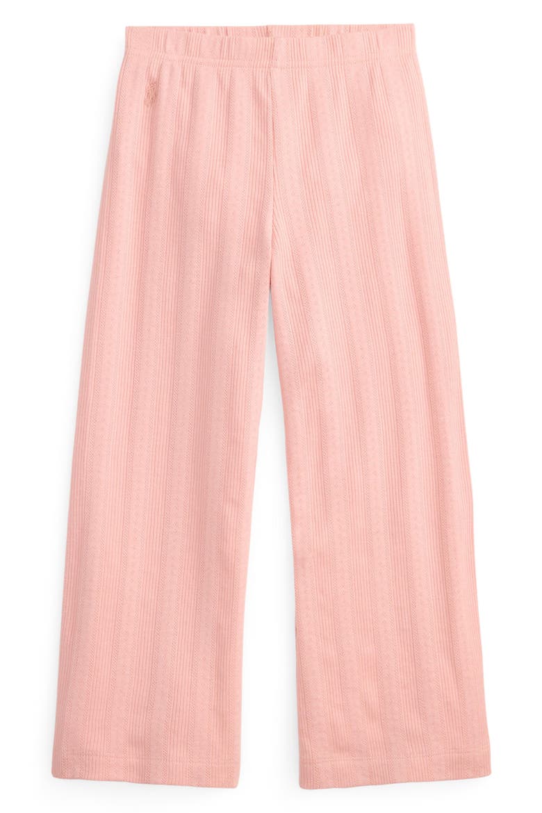 Pointelle Knit Cotton Leggings, Main, color, ADIRONDACK ROSE