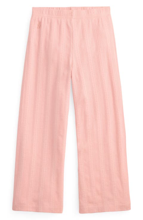 Pointelle Knit Cotton Leggings