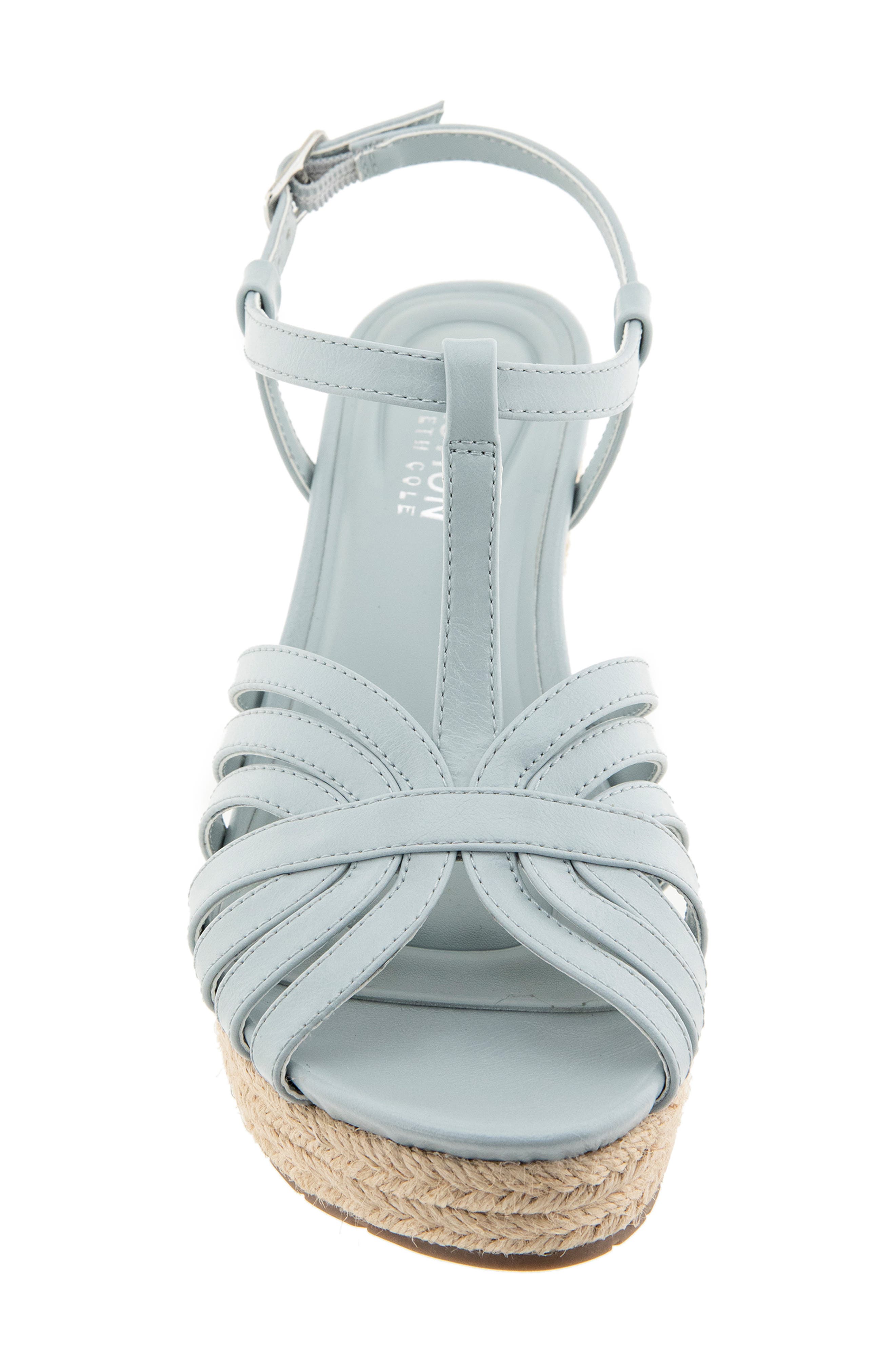 Capci Platform Wedge Sandal, Alternate, color, STEEL BLUE