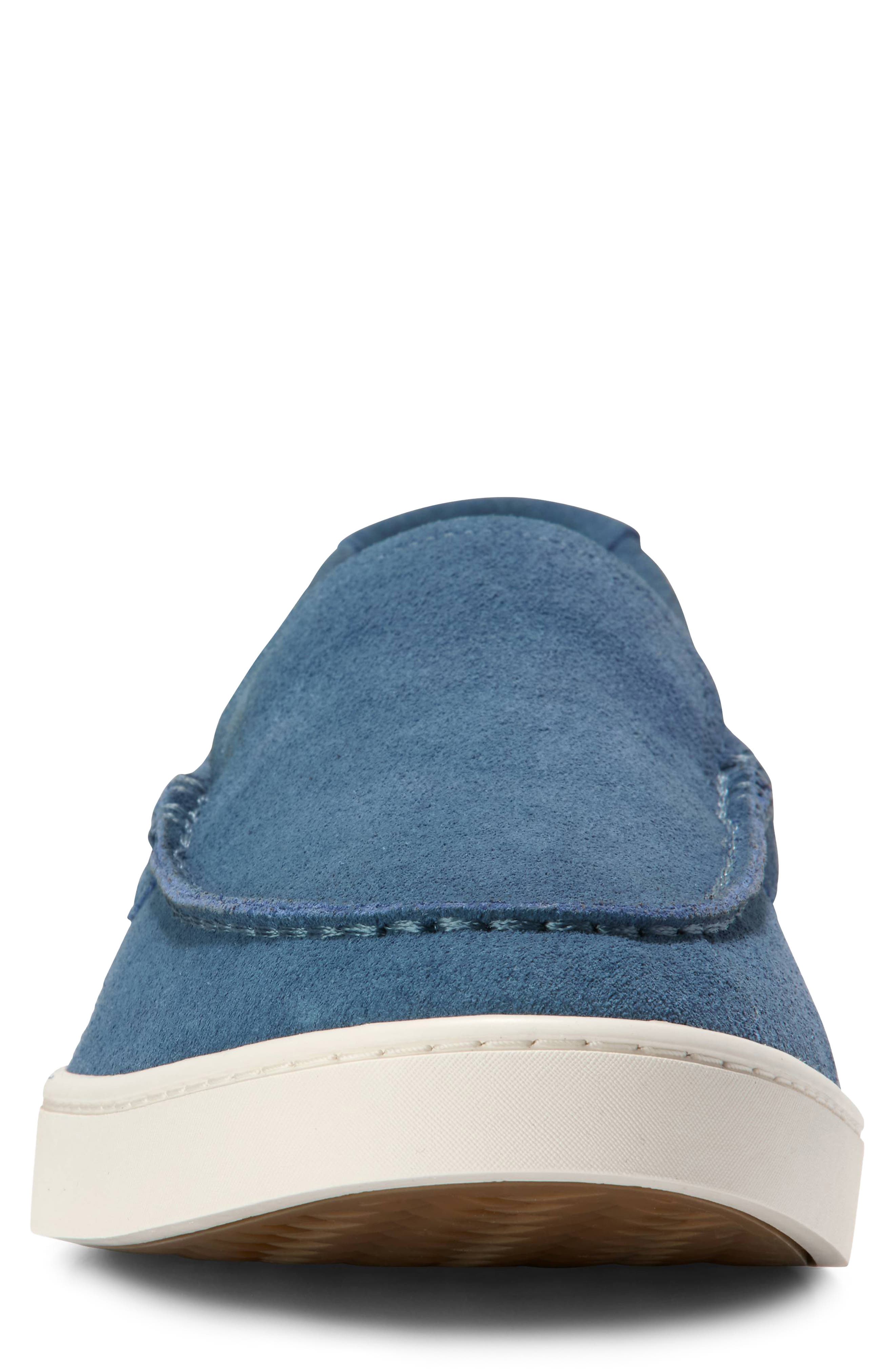 Cole Haan Pinch Weekend Venetian Loafer, Alternate, color, China Blue Suede/ Ivory