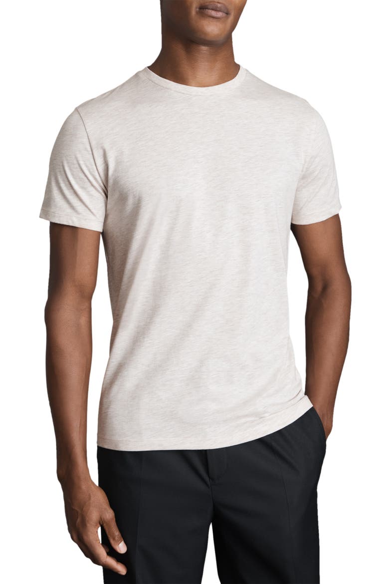 Bless Cotton T-Shirt, Main, color, WHEAT MELANGE
