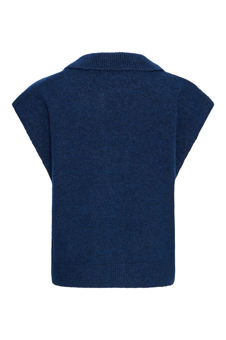 Ihpovoke Collar Sweater Vest, Alternate, color, BLUEPRINT