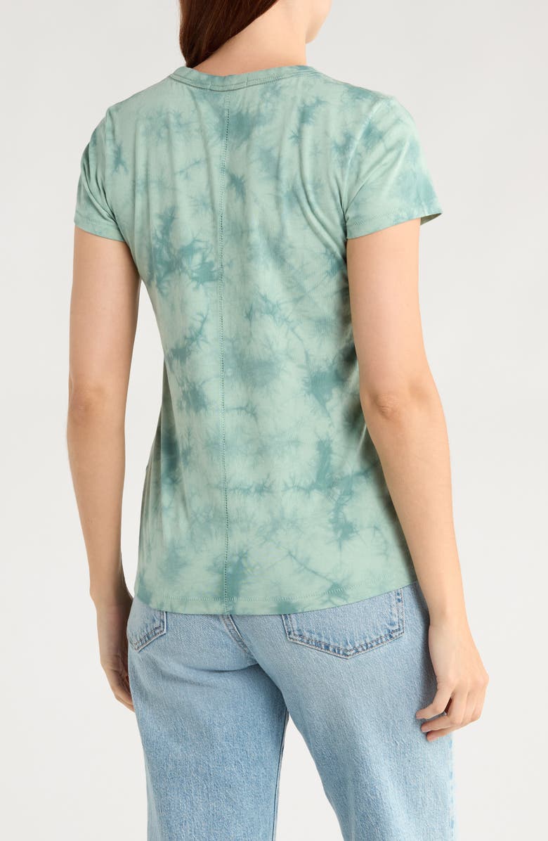 rag & bone Tie Dye Cotton T-Shirt, Alternate, color, Sage