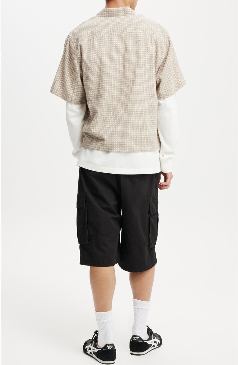 Cotton On Baggy Cargo Short, Alternate, color, Black