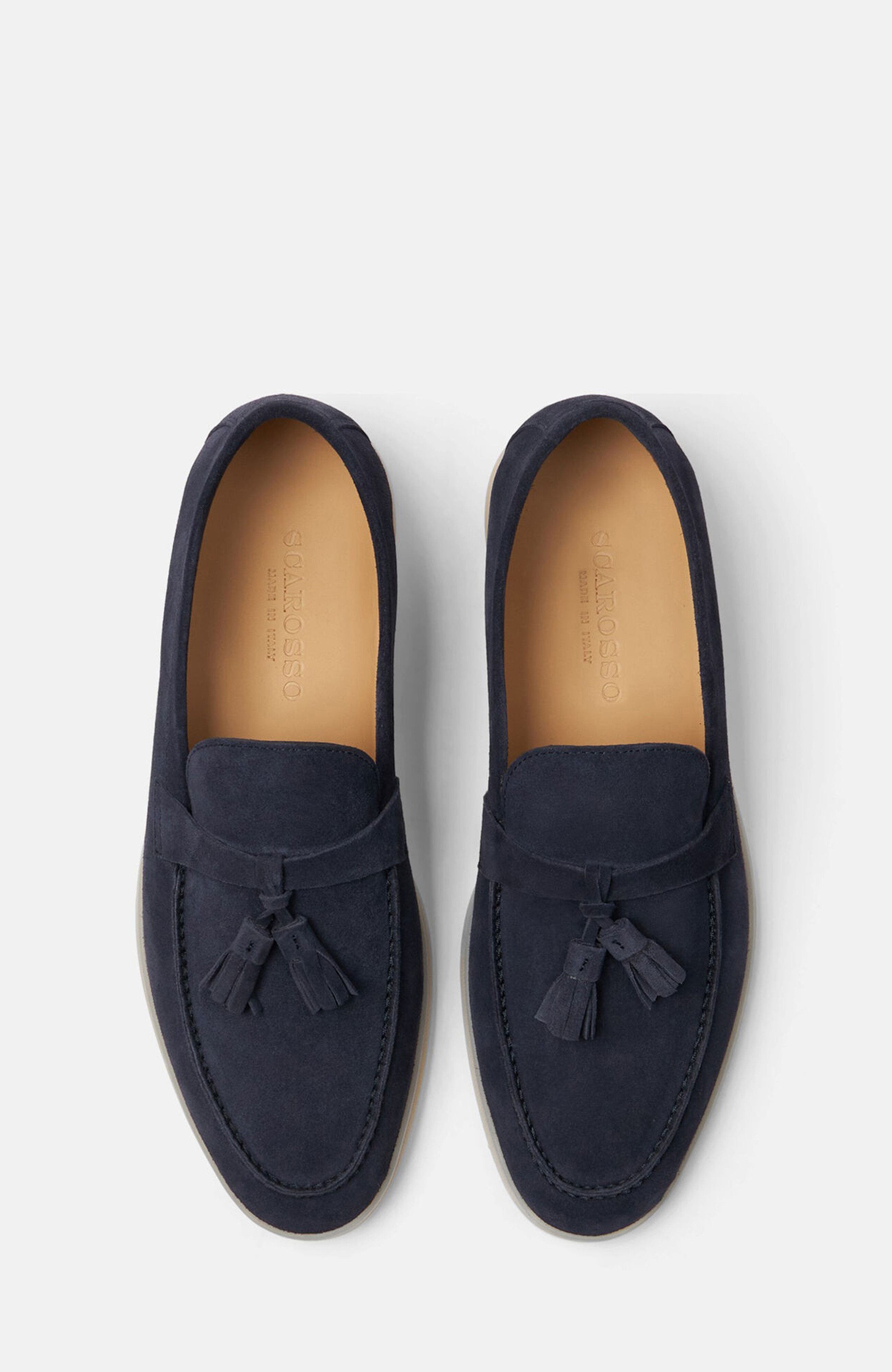 Leandro Loafers, Alternate, color, Blue - Suede