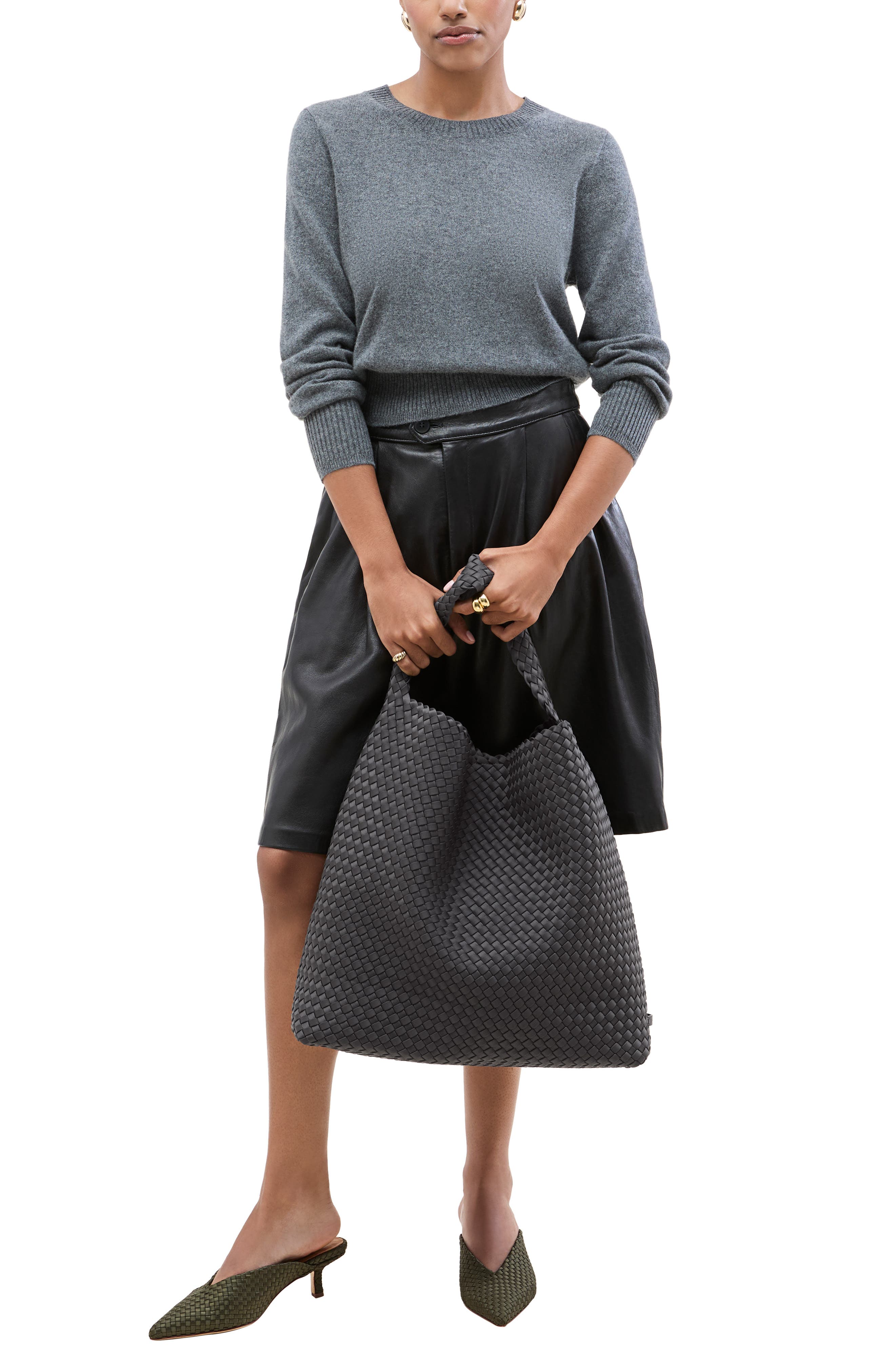 NAGHEDI Large Nomad Hobo, Alternate, color, Ash