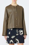 Max Mara Bouquet Leather Jacket