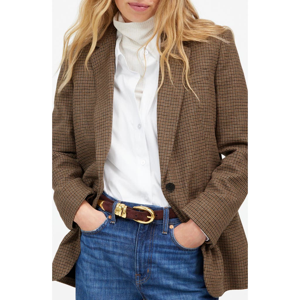Madewell The Kline Blazer in Parton Check