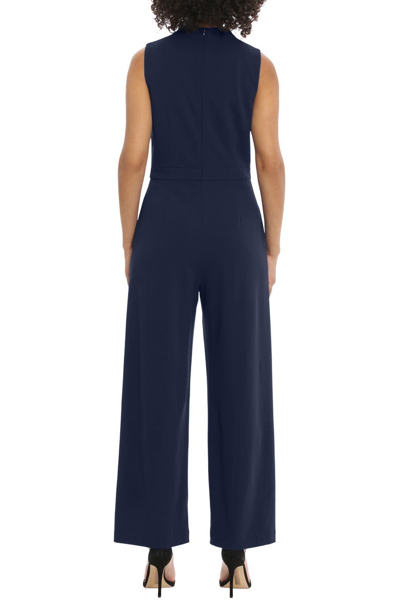 Maggy London Mock Neck Jumpsuit, Alternate, color, Twlght/Nvy