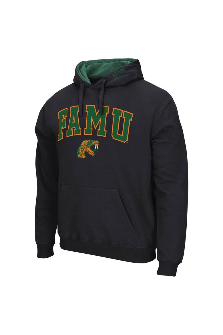 Men's Colosseum Black Florida A&M Rattlers Isle Pullover Hoodie, Alternate, color, Black