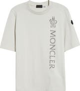 Moncler Logo Patch Cotton Graphic T-Shirt