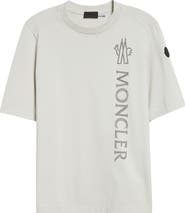 Moncler Logo Patch Cotton Graphic T-Shirt