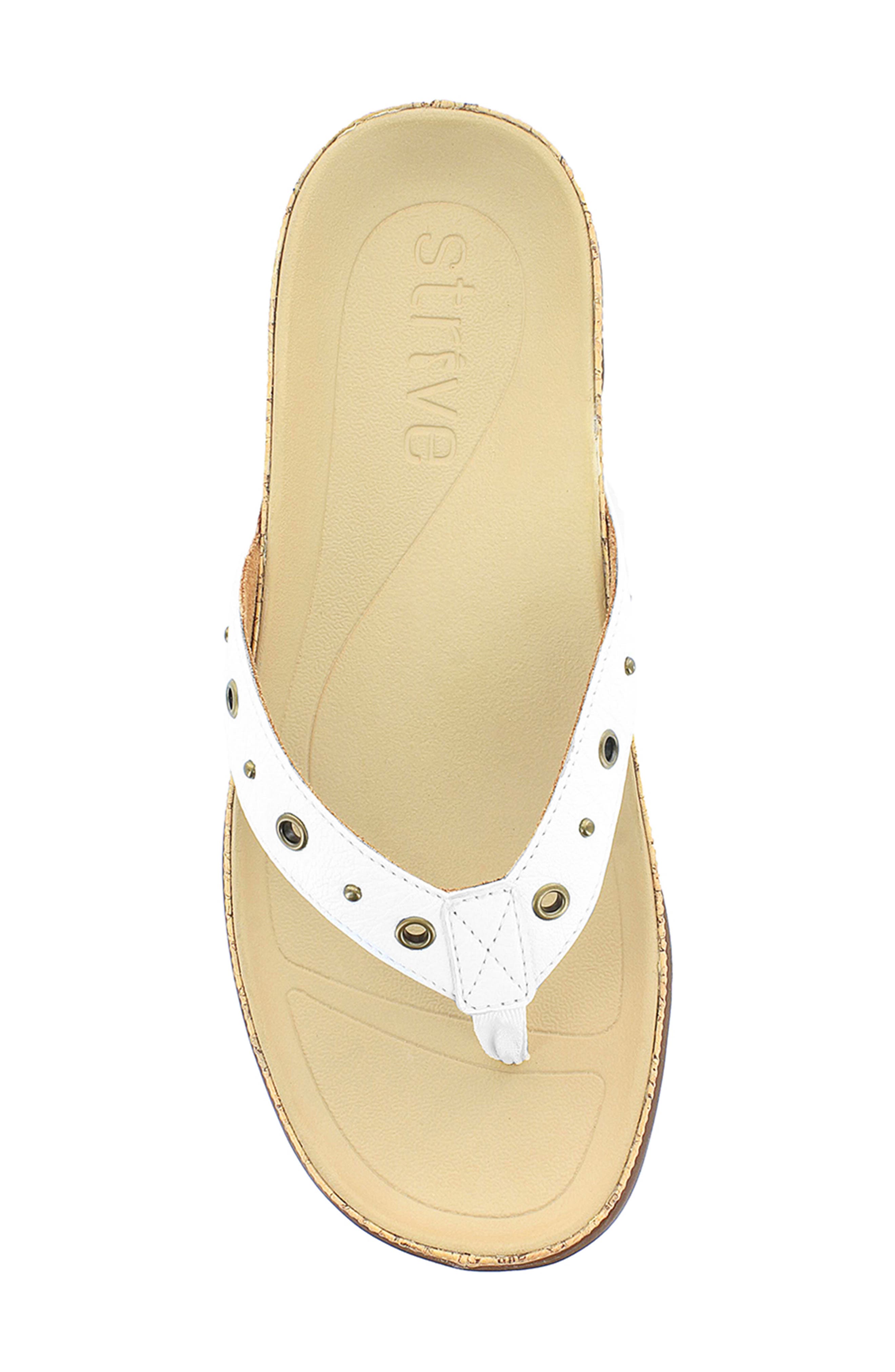 Saria Flip Flop, Alternate, color, WHITE