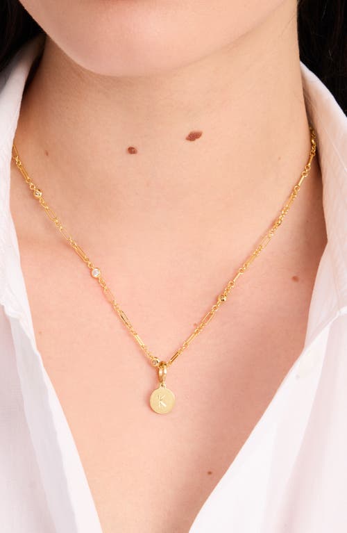 Kate Spade New York Mini E Charm In Gold