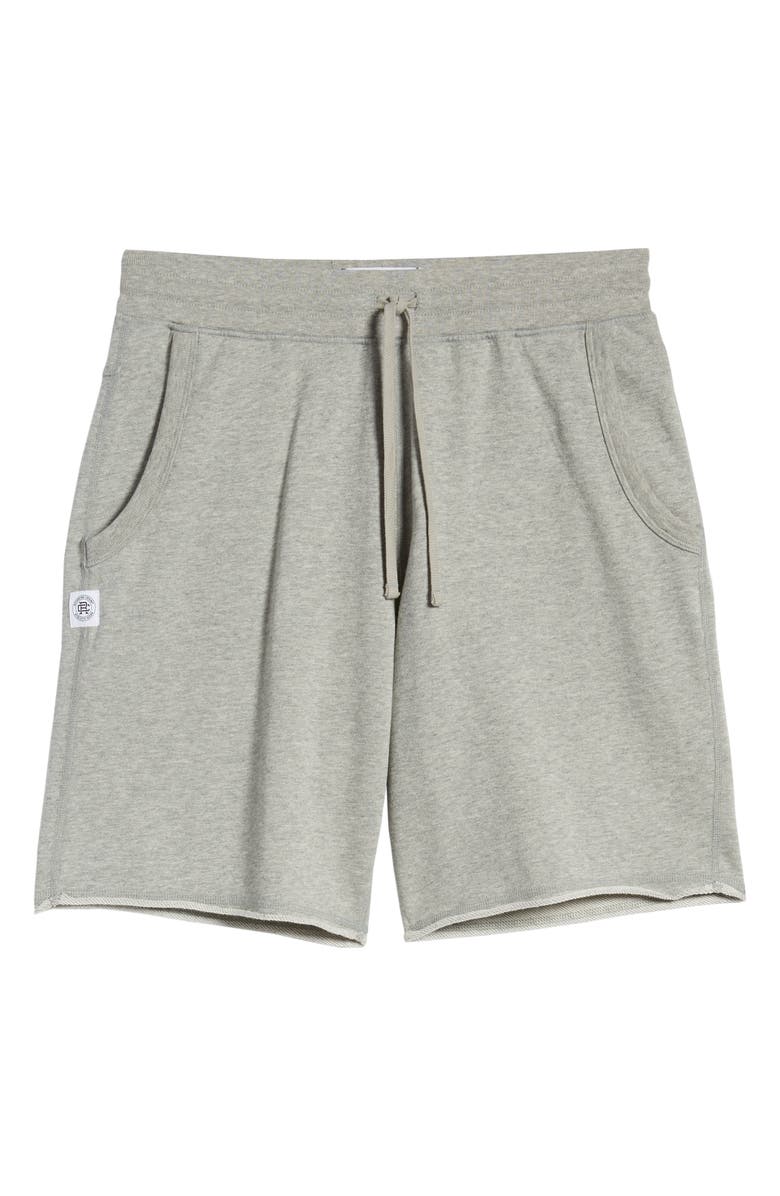 Reigning Champ Cutoff Fleece Athletic Shorts, Alternate, color,