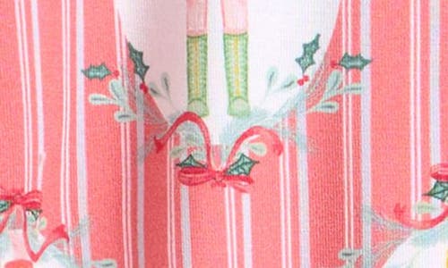 Posh Peanut Nutcracker Zip Footie In Pink