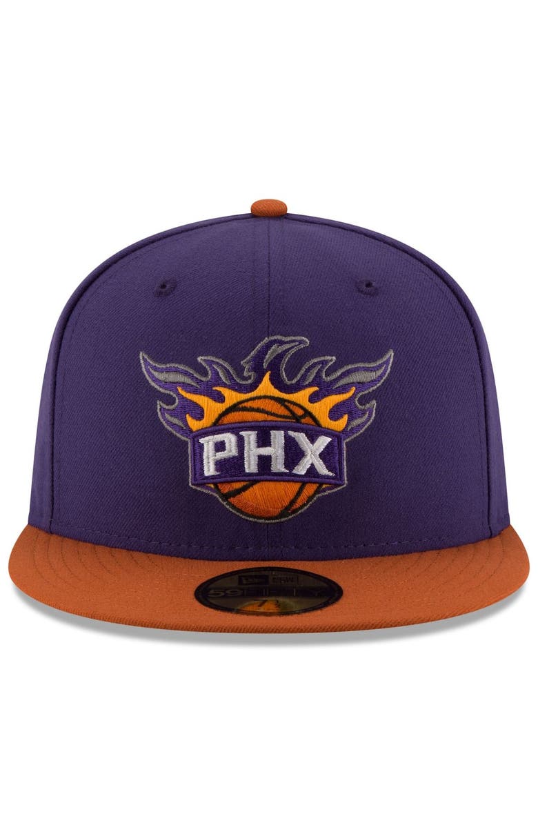New Era Men's New Era Purple/Orange Phoenix Suns Official Team Color 2Tone 59FIFTY Fitted Hat, Alternate, color, 
