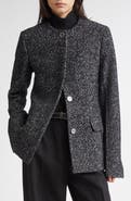 TOTEME Collarless Cinched Wool Blend Jacket
