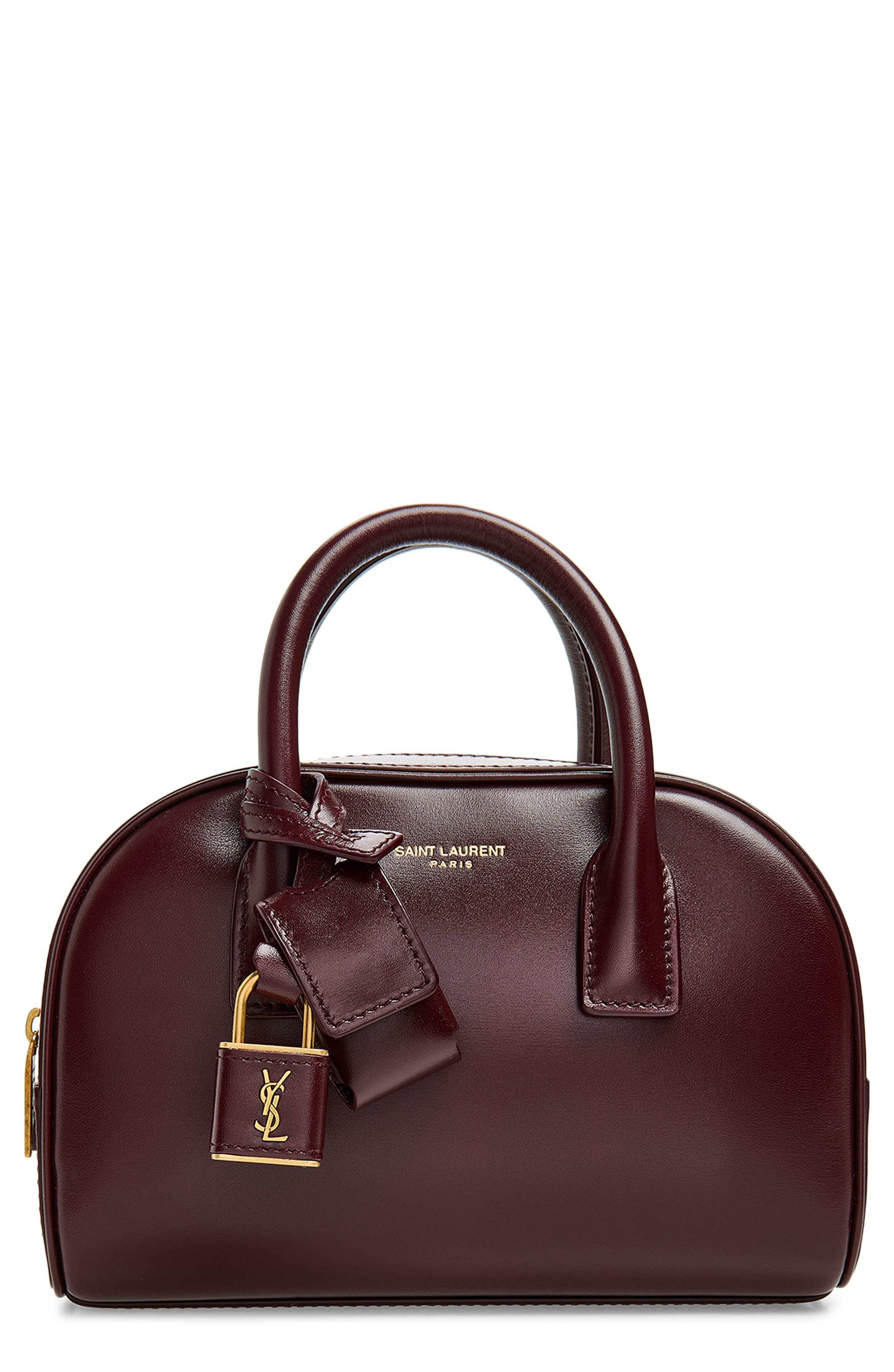 Mini Sac de Jour Boston Satchel, Main, color, ROUGE CABERNET