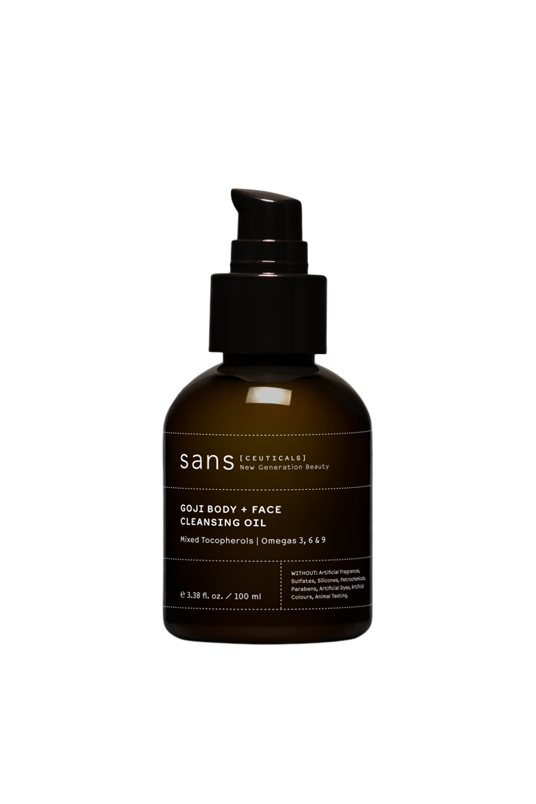 Goji Body + Face Cleansing Oil, Main, color, Black - 3.38 fl oz