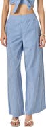 English Factory Check Wide Leg Pants