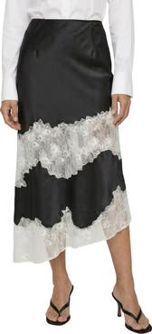 Lily and Lionel London Elenor Lace Insert Midi Skirt