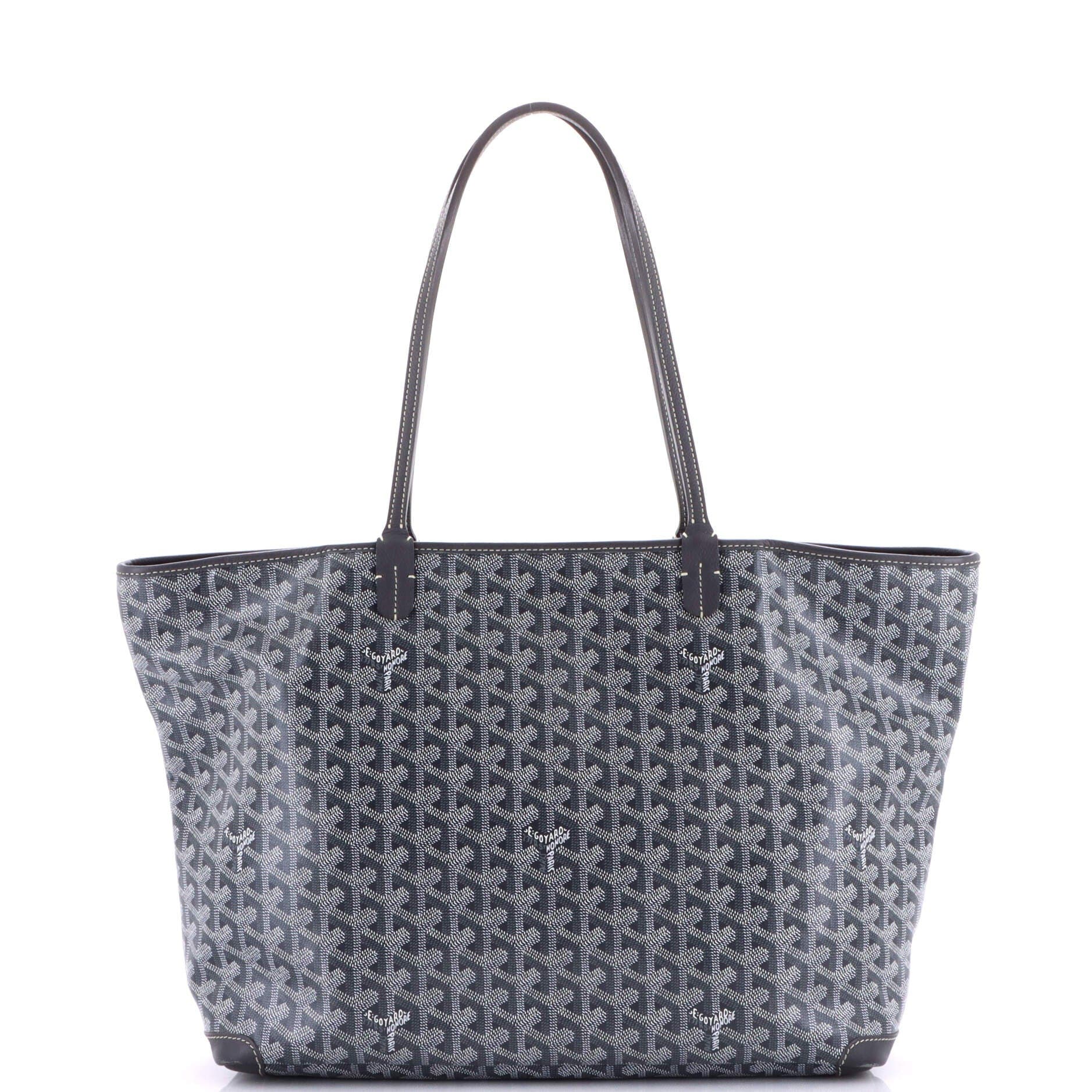 Pre-Owned Goyard Artois Tote Coated Canvas MM, Alternate, color, Black