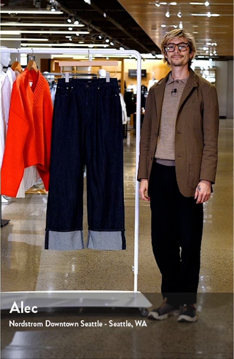 Kendall Wide Leg Cuff Jeans, sales video thumbnail