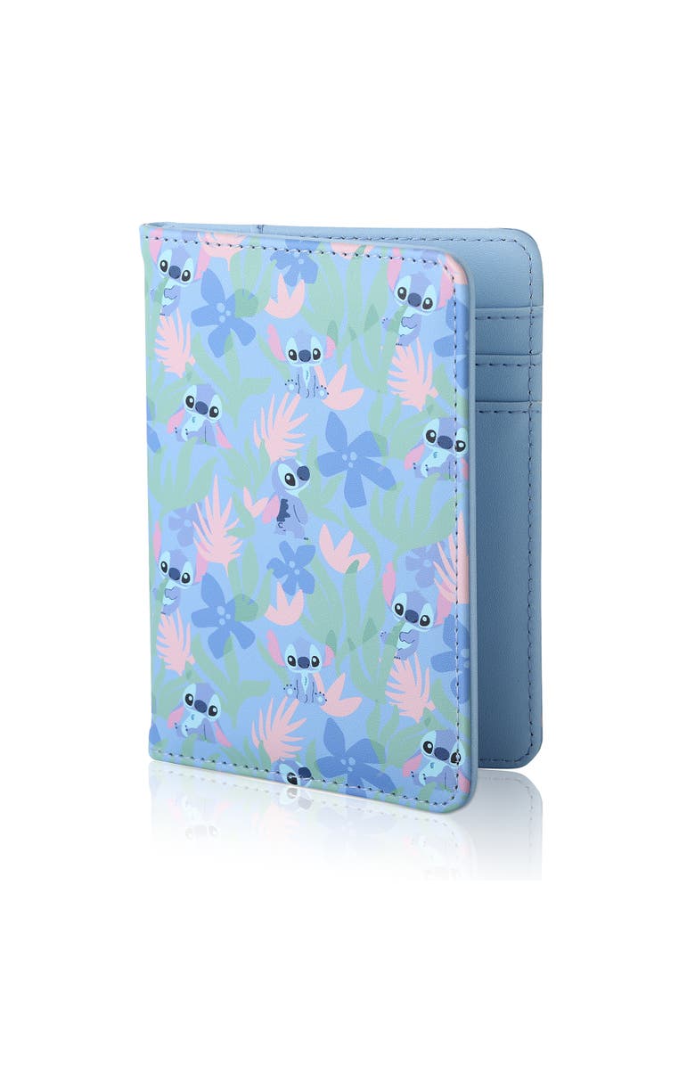 Disney Stitch Light Tropical Passport Case, Main, color, Light Blue