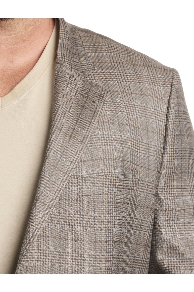 Big & Tall Houndstooth Sport Coat, Alternate, color, TAN