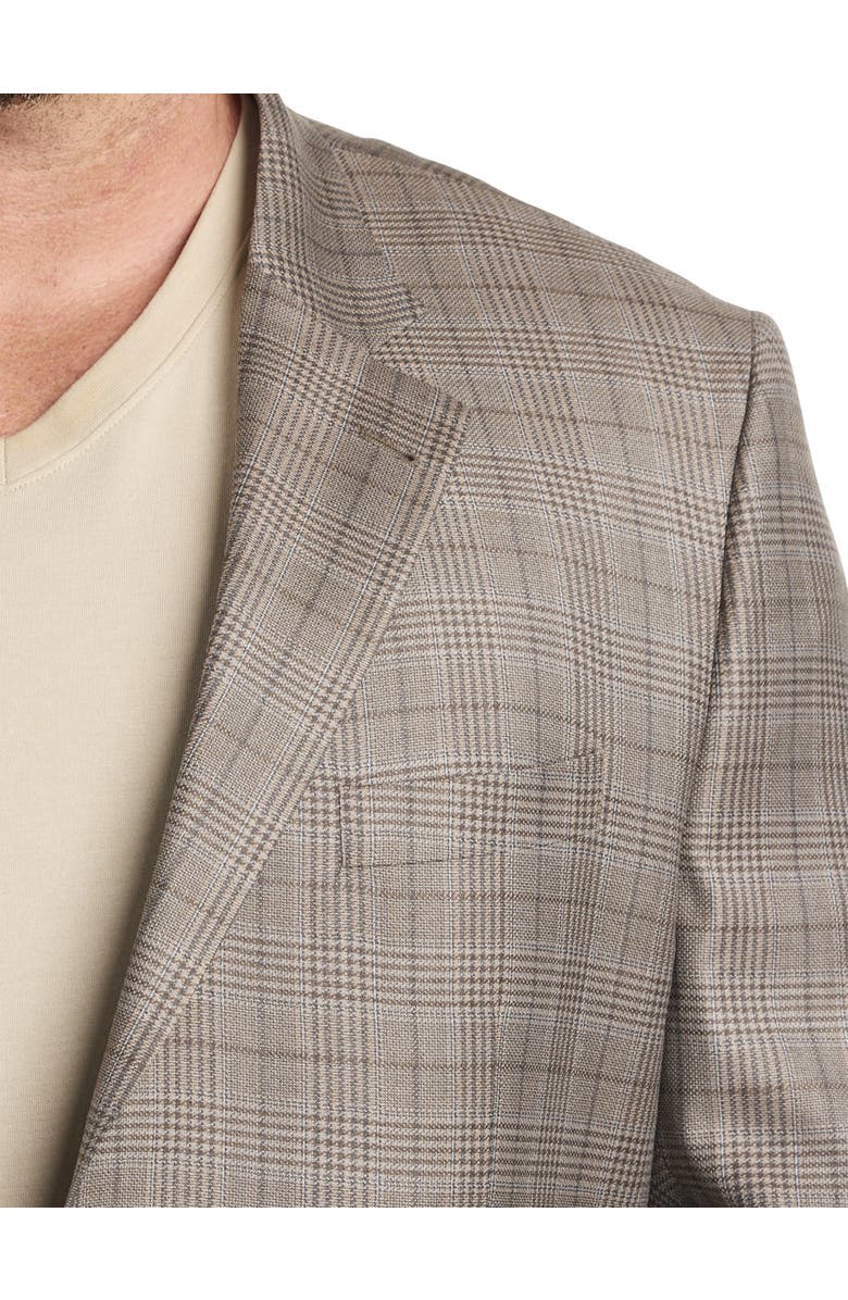 Oak Hill Premium by DXL Houndstooth Sport Coat, Alternate, color, Tan