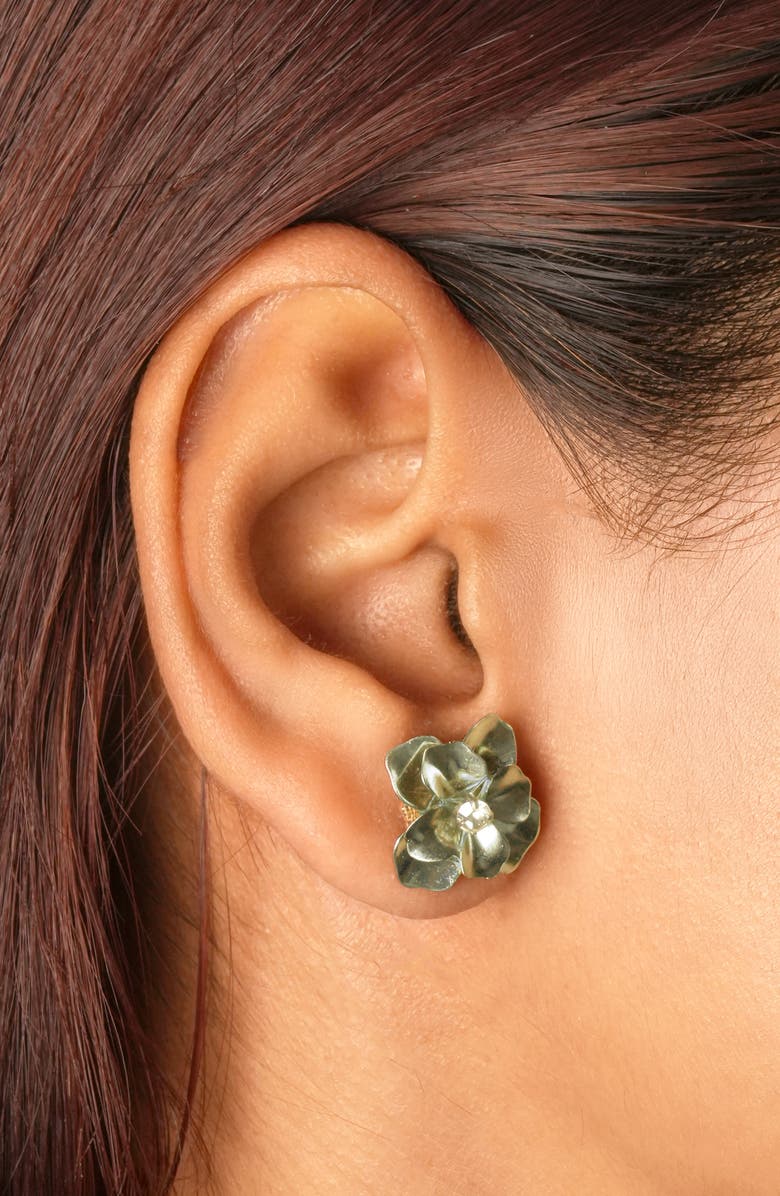 Deepa Gurnani Siran Earrings, Alternate, color, Silver