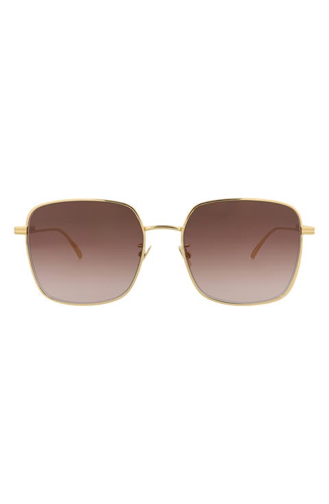 58mm Square Sunglasses