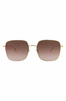 Bottega Veneta 58mm Square Sunglasses