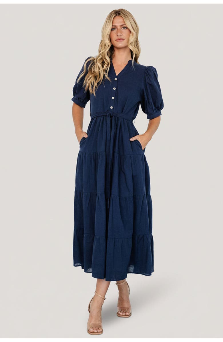 Baltic Born Camille Maxi Dress, Main, color, Navy