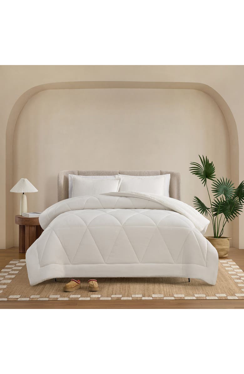 UGG<sup>®</sup> Avery Comforter & Shams Set, Alternate, color, Snow