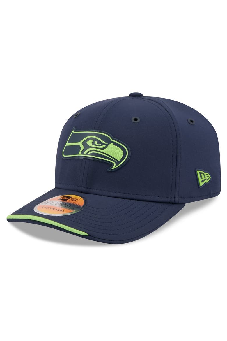 Men's New Era College Navy Seattle Seahawks 2026 Sideline 9SEVENTY Adjustable Hat, Main, color, College Navy