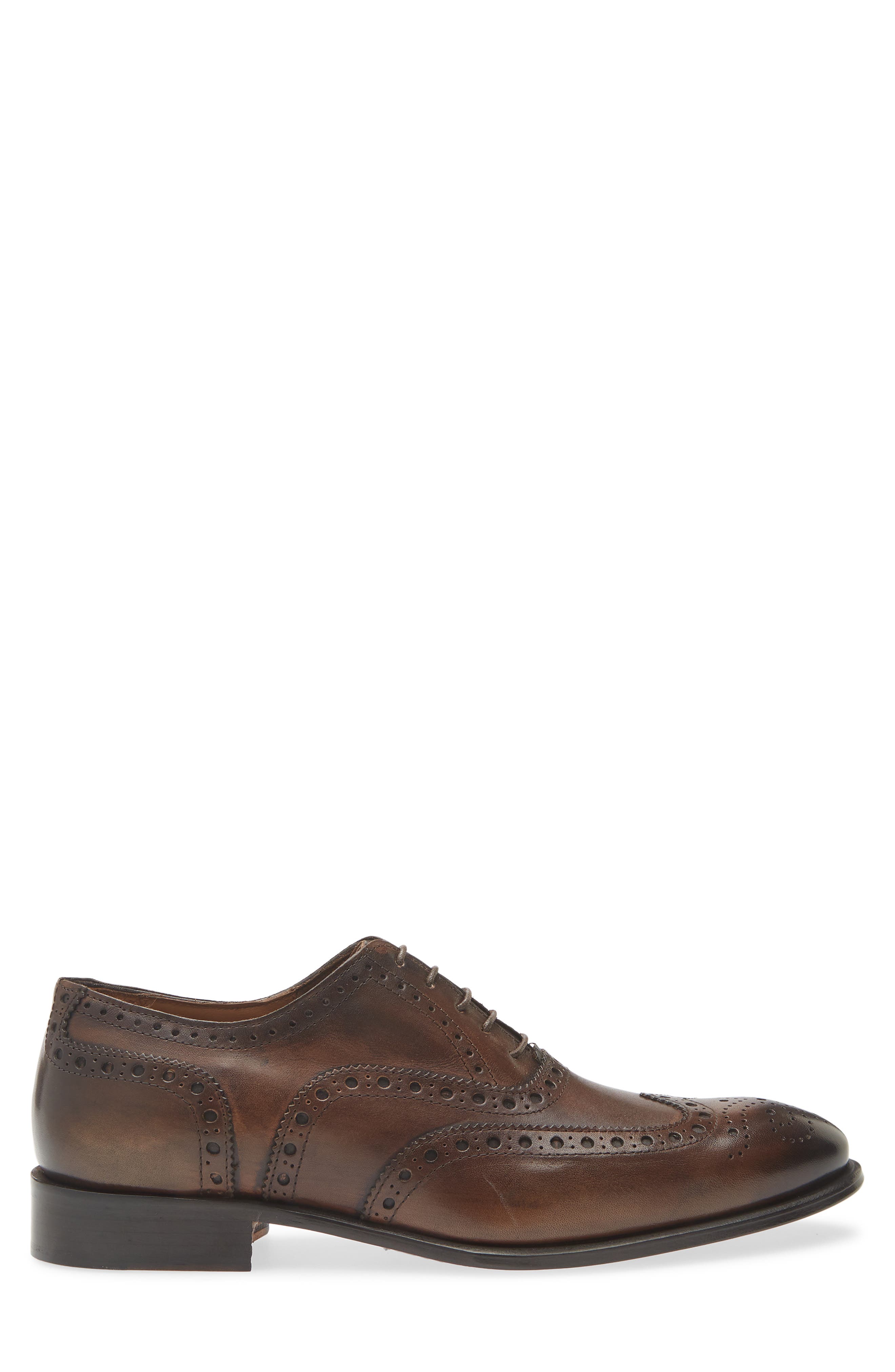 TO BOOT NEW YORK Angelo Brogue Wingtip Oxford, Alternate, color, Crust Paolo Moro