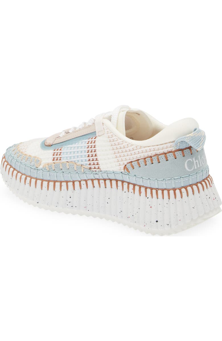 Chloé Nama Platform Sneaker, Alternate, color, Delicate Blue