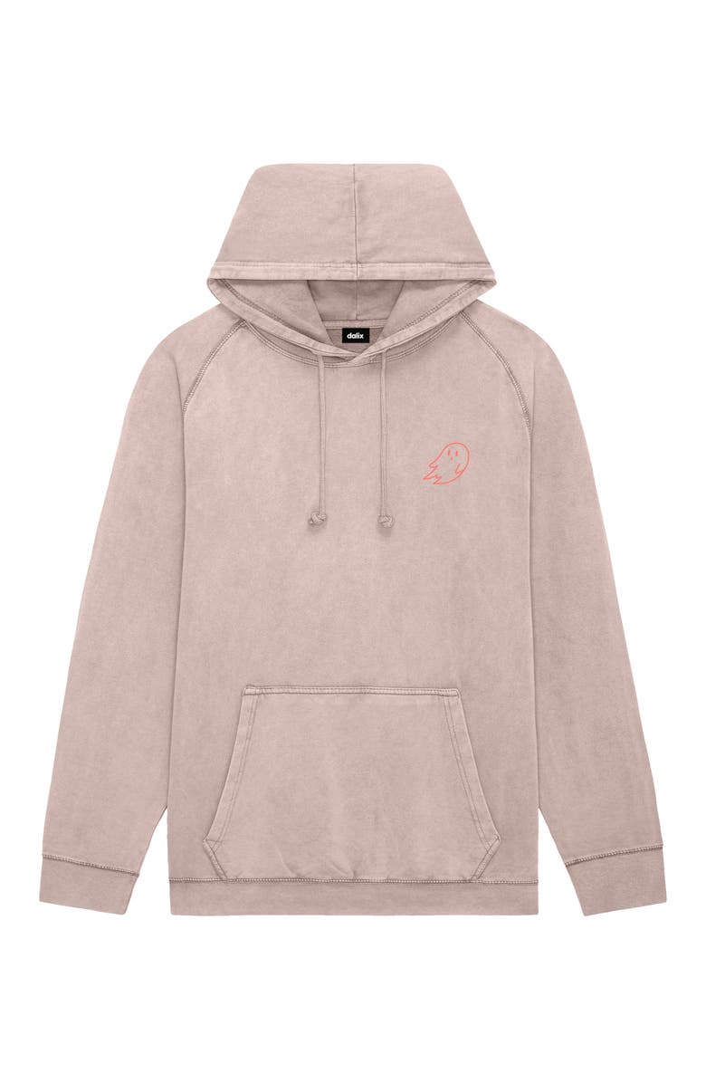 Dalix Womens Sunny Days Ahead Washed Hoodie, Main, color, Zinc