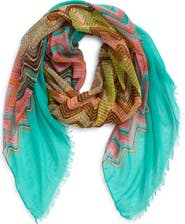 Tasha Zigzag Print Scarf
