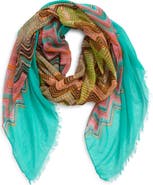 Tasha Zigzag Print Scarf