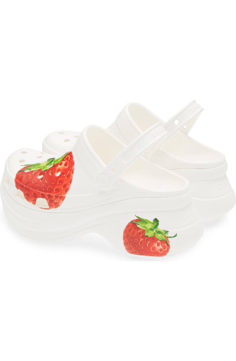 CROCS Bae Fresh Fruits Platform Clog, Alternate, color, Strawberry
