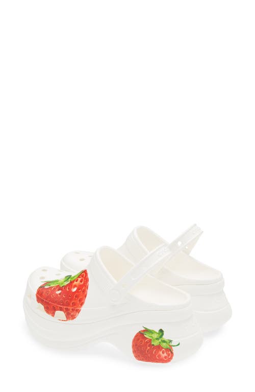 Crocs Bae Fresh Fruits Platform Clog In Red