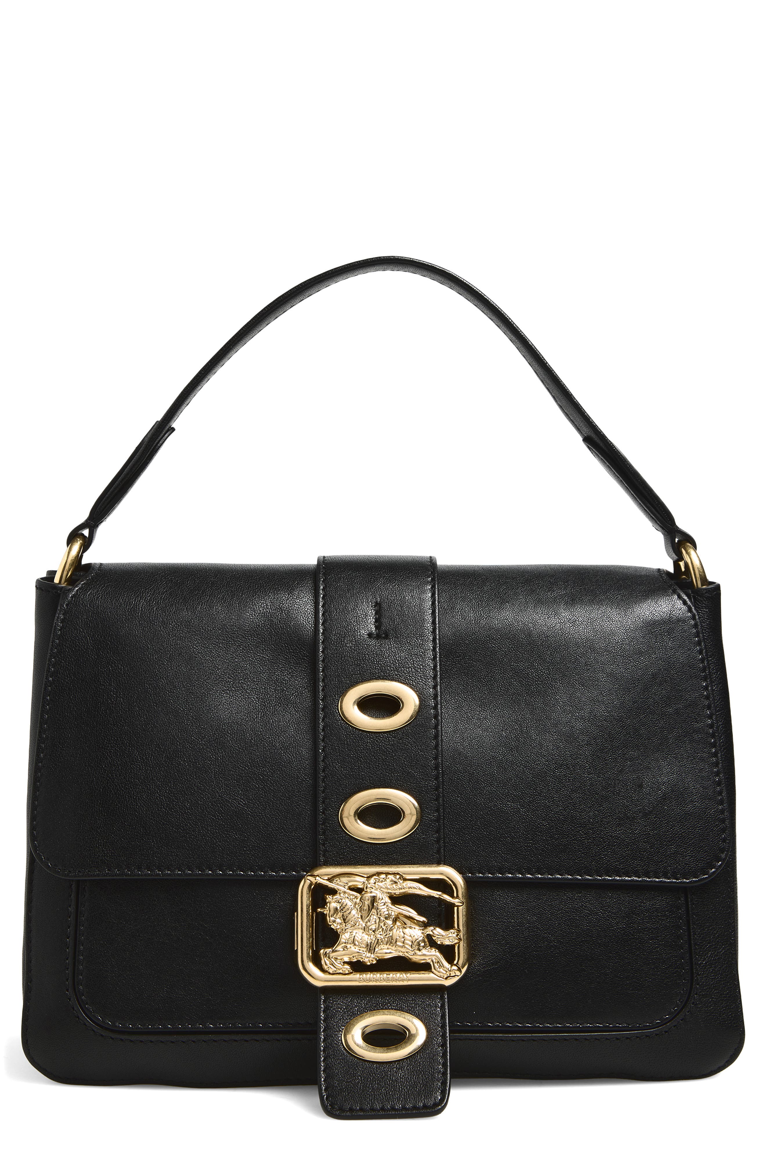 Burberry Small Rider Bag, Main, color, Black