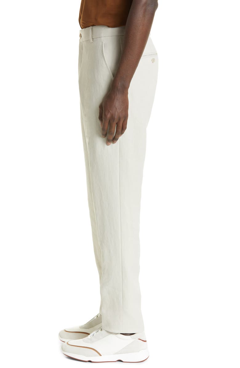 Loro Piana Men's Twisted Lotus Flower Chinos, Alternate, color,